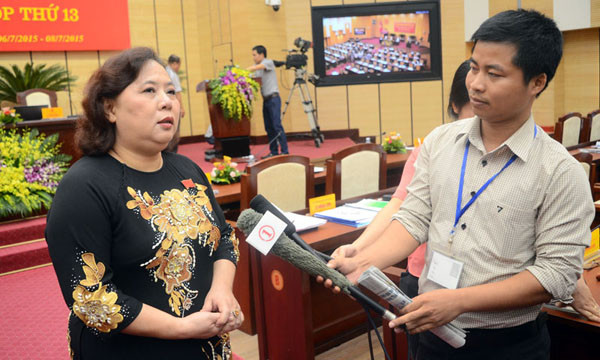 Chủ tịch HĐND Hà Nội Nguyễn Thị Bích Ngọc. Ảnh: Vietnamnet