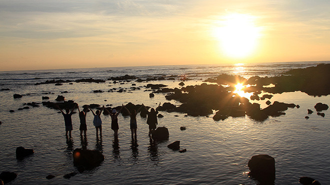 Đón bình minh trên bãi Mù Cu