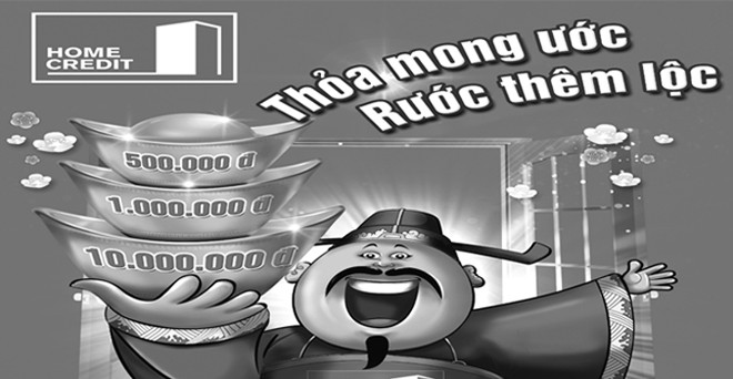 Trúng thưởng 100% khi vay trả góp qua Home Credit