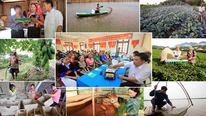 Tín dụng chính sách giúp cho hàng triệu hộ nghèo thoát nghèo.