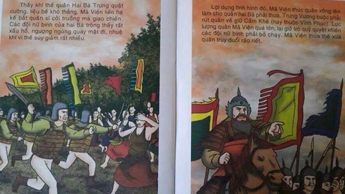 Những tranh vẽ phản cảm, sai sự thật trong cuốn truyện tranh