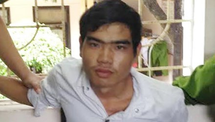 Nghi phạm Vi Văn Hai, tên thường gọi là Mằn tại cơ quan điều tra.