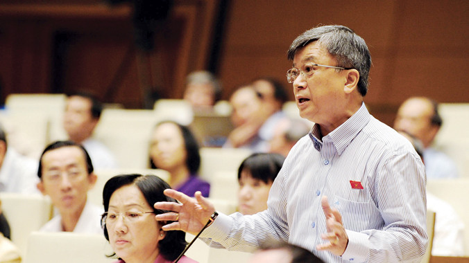 ĐB Trương Trọng Nghĩa phát biểu tại QH. Ảnh: Như Ý