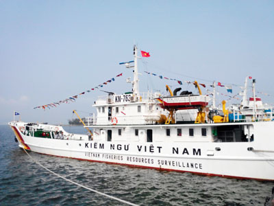 Lực lượng kiểm ngư được trang bị vũ khí chuyên dụng