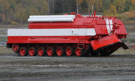 Nga sản xuất xe tăng chữa cháy