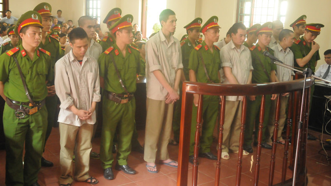 Các bị cáo trong ngày xử hôm qua