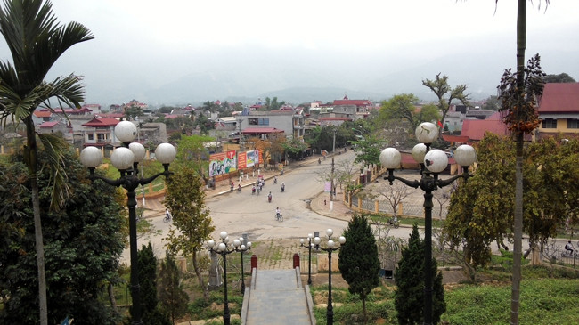 Một góc thị xã Nghĩa Lộ ngày nay