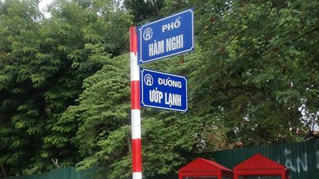 Gỡ bỏ biển tên đường “Ướp Lạnh”