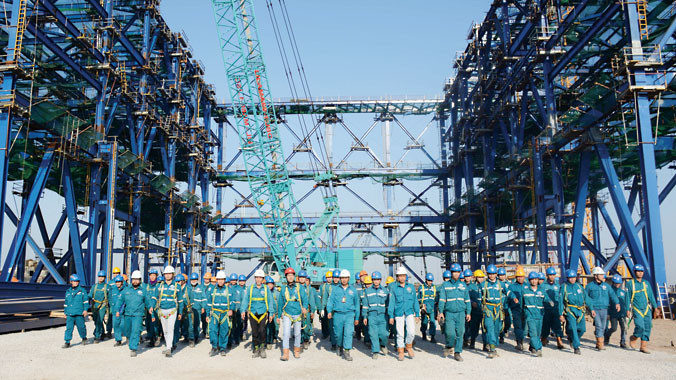 Đội ngũ kỹ sư Lilama 69-1 trên công trường nhiệt điện Thái Bình 2