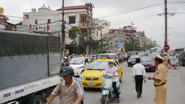 Gần 40 tuyến phố sẽ cấm phương tiện dịp lễ Quốc khánh 2/9 năm nay. Ảnh: Trọng Đảng