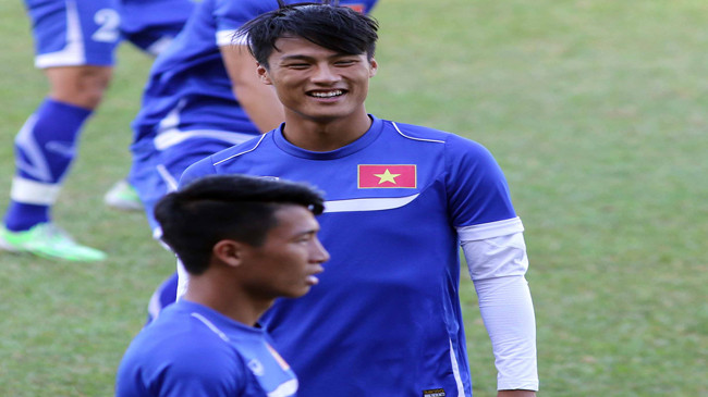 Mạc Hồng Quân hiện là tiền đạo rất được HLV Miura tin dùng. Ảnh: VSI