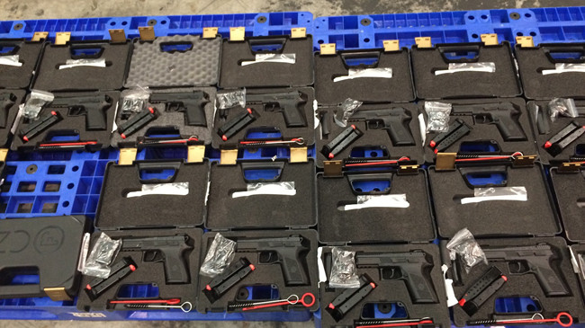 Số súng đạn bị thu giữ