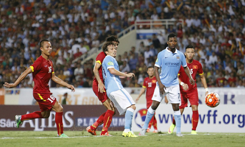 Trận Việt Nam-Man City. Ảnh: Như Ý