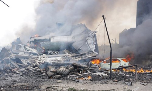 Hiện trường vụ tai nạn.