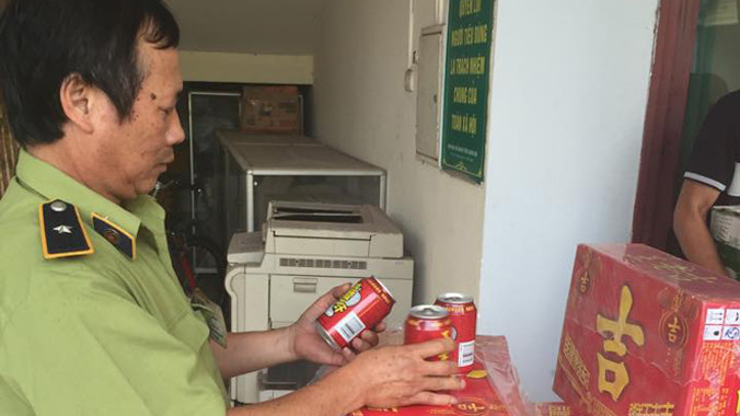 Hàng lậu từ Trung Quốc được tập kết tại Chi cục QLTT Bắc Giang