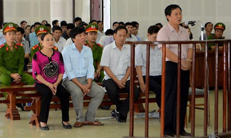 Ông Trương Huy Liệu tại phiên tòa vào tháng 10/2014.