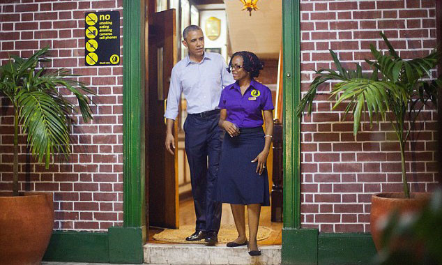 Tổng thống Mỹ Barack Obama tại Jamaica.