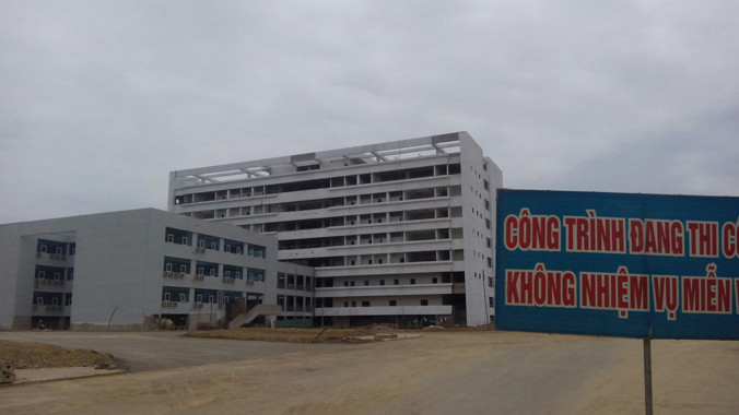 Công trình Bệnh viện Đa khoa Bắc Kạn. Ảnh: Minh Đức