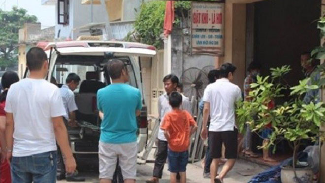 Hiện trường xảy ra vụ án mạng. Ảnh: Zing