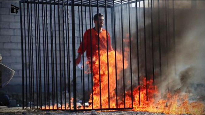 Viên phi công Jordan bị IS thiêu sống. Ảnh: Muslim Issue