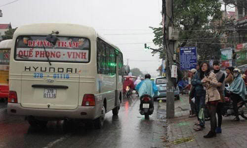 Một điểm dừng đỗ, đón trả khách tại TP.Vinh - Ảnh minh họa.