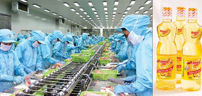 Tập đoàn Sao Mai tận dụng mỡ cá tra để sản xuất loại dầu ăn cao cấp Ranee