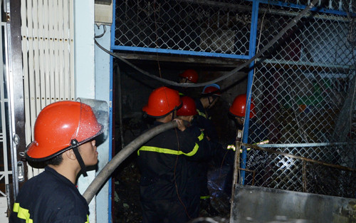 Căn nhà bị cháy. Ảnh: Vnexpress