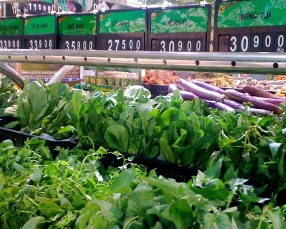Siêu thị Big C, Lotte Mart đã ngưng bán và nhập hàng từ Công ty rau an toàn Ba Chữ.