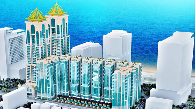 Phối cảnh Monarch Centre Development trên khuôn viên trường CĐSP Nha Trang