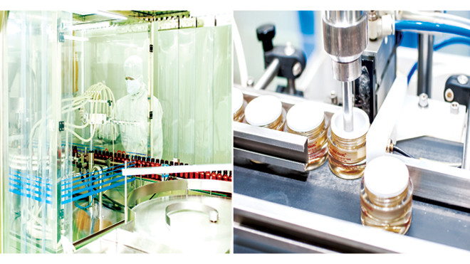 Dây chuyền sản xuất hiện đại theo tiêu chuẩn châu Âu của kem Sắc Ngọc Khang