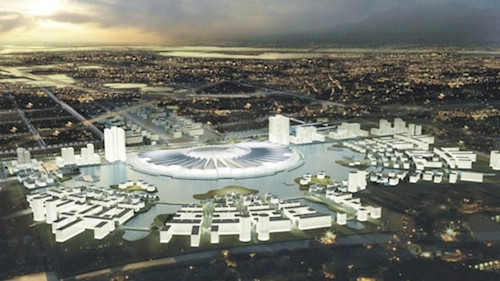 Thiết kế trung tâm Hội chợ triển lãm quốc gia. Ảnh: Vnexpress