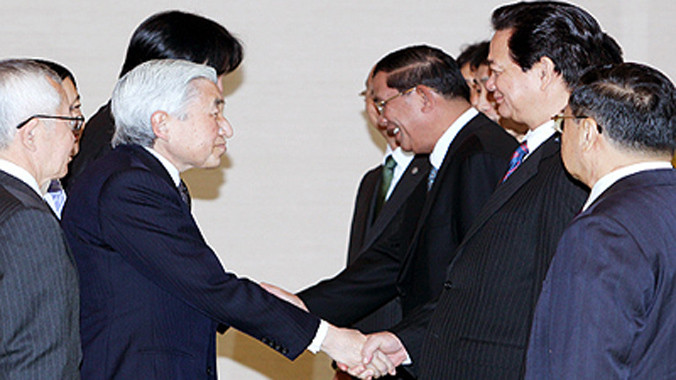 Nhật hoàng tiếp các nguyên thủ Tiểu vùng Mekong