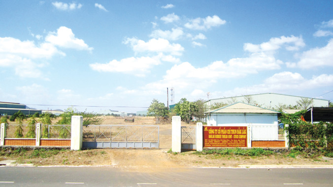 Nhà máy của Cty CP chỉ thun hoang vắng