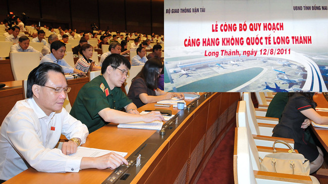 86,6% số đại biểu tán thành, Quốc hội thông qua Nghị quyết về Chủ trương đầu tư xây dựng Dự án Cảng Hàng không quốc tế Long Thành. Ảnh: Như Ý