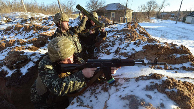 Binh sĩ Ukraine tham gia chiến dịch quân sự ở đông nam đất nước. Ảnh: Sputnik