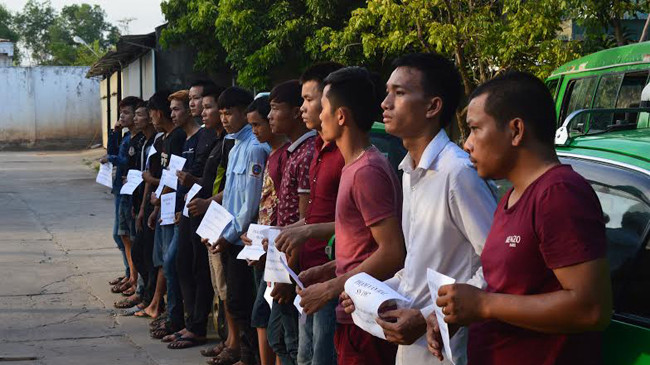 Các đối tượng tham gia vụ hỗn chiến tại huyện Yên Thành (Nghệ An)