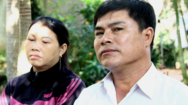 Vợ chồng ông Hùng khi ông Hùng chưa vào tù