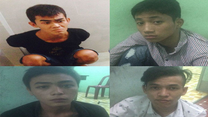 Băng nhóm thuê khách sạn dài ngày để lưu trú, làm “đại bản doanh” để đi cướp tài sản vừa bị Công an quận Bình Thạnh triệt phá. Ảnh: Công an cung cấp