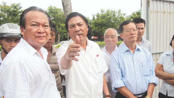 Ông Nguyễn Bá Thanh trong lần tiếp xúc cử tri Đà Nẵng tháng 9/2013. Ảnh: Nam Cường