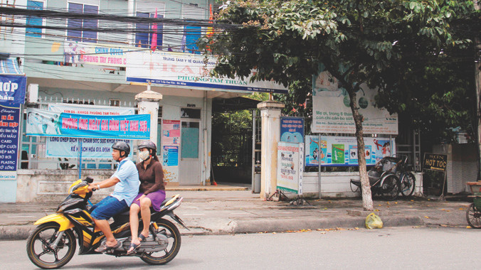 Những ngày không có bác sĩ khám bệnh, Trạm y tế phường Tam Thuận (quận Thanh Khê) đìu hiu. Ảnh: Thanh Trần