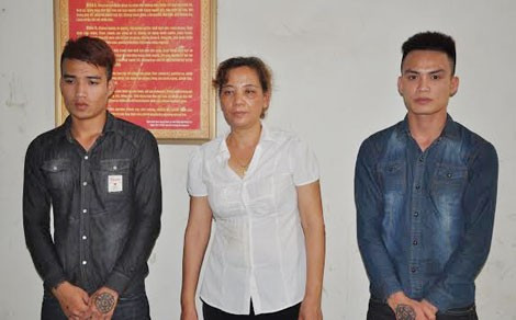 Ba người được cho có liên quan đến vụ án. Ảnh: CAND.