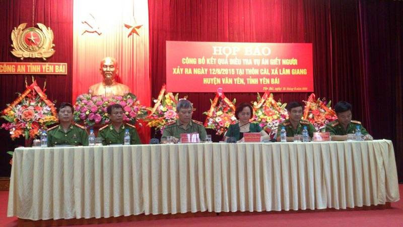 Công bố thông tin chính thức vụ thảm sát 4 người ở Yên Bái