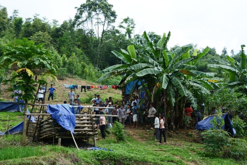 Hiện trường xảy ra vụ thảm án.