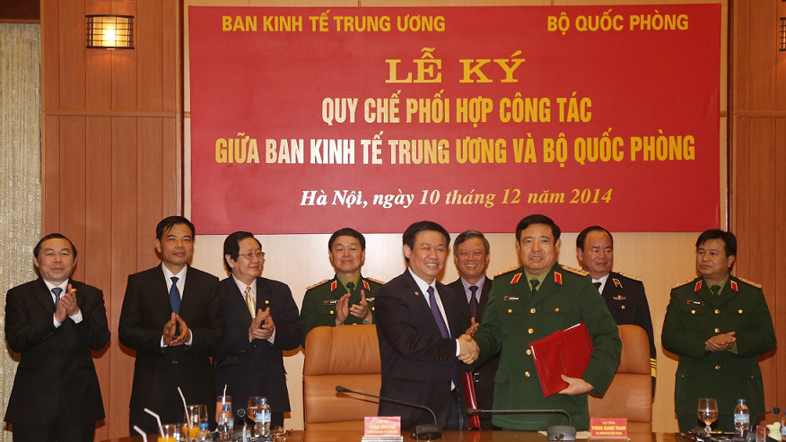 Ban Kinh tế Trung ương và Bộ Quốc phòng phối hợp công tác 
