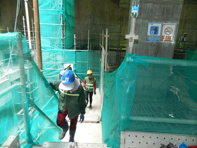 Công trình nhà ga nhà hát thành phố thuộc dự án tuyến Metro số 1