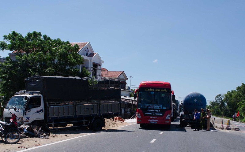 Hiện trường tai nạn.