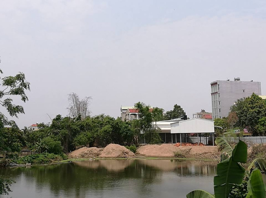 Chậm xử lý công trình lấp hồ điều hòa Phù Lỗ