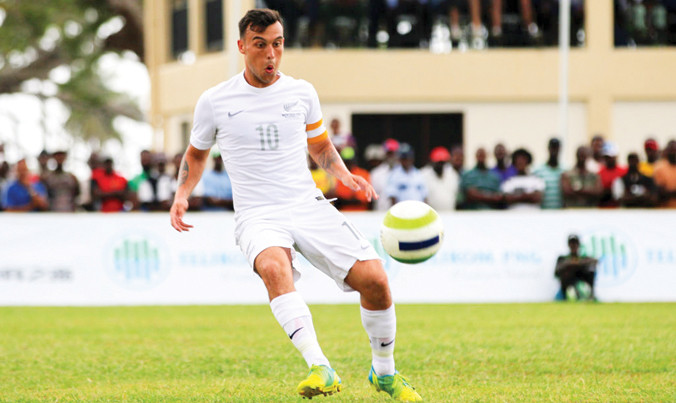 Tiền vệ đội trưởng Clayton Lewis là một trong những cầu thủ dày dạn kinh nghiệm nhất của U20 New Zealand và từng tham dự U20 World Cup năm 2015. Ảnh: OFC Media.