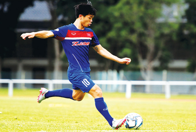 Tiền đạo Công Phượng.