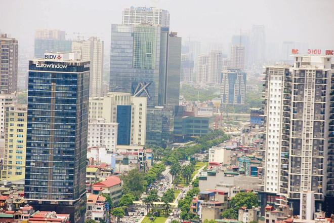 Một góc khu Trung Hòa-Nhân Chính. Ảnh: Như Ý.